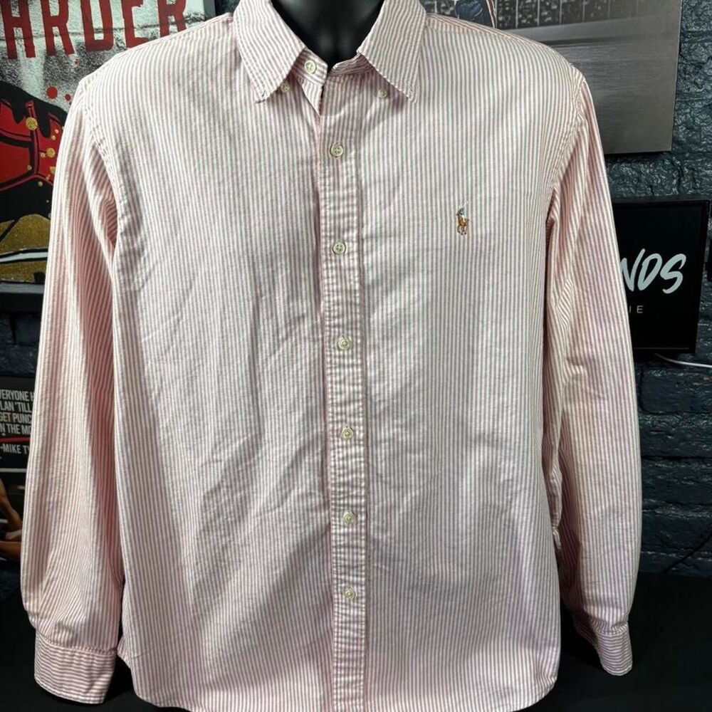 Ralph Lauren Custom Fit Oxford - Flesh Pony - Men’s Large